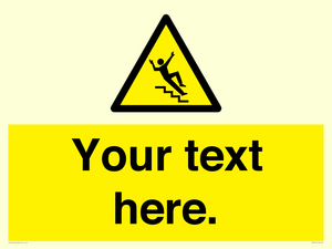 Custom Slippery Stairs Sign